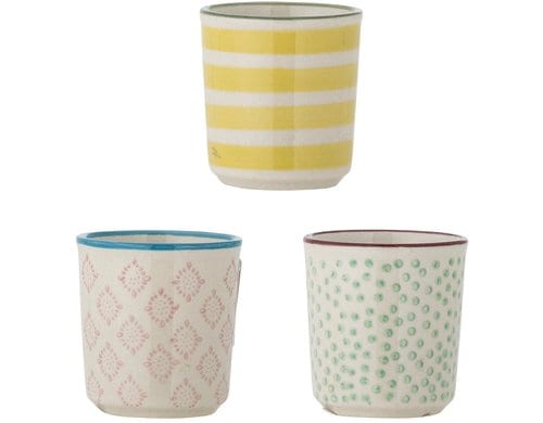 Bloomingville EierbecherPatrizia,assortiert 4.5x5 cm (DxH), Steingut