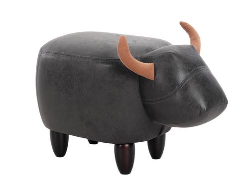 zoosy Hocker Kuh schwarz 66x34x37cm