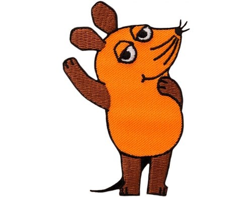 Monoquick Aufbügelbild Midi Die Maus 8.9 x 5.6 cm