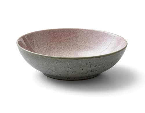 Bitz Salatschüssel 24cm grau/rosa 1 Stück, D: 24cm, H: 6cm, Stoneware