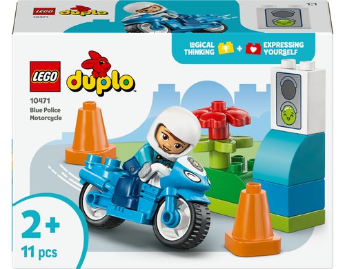 Blaues Polizeimotorrad LEGO DUPLO
