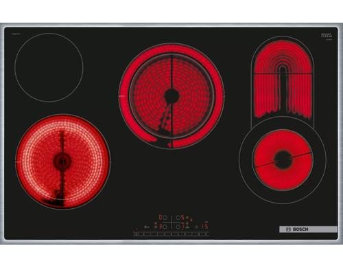 Bosch Glaskeramilkochfeld PKC845FP2C 400V, 9300W, 4 Zonen
