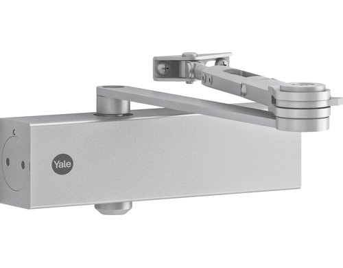 Yale Türschliesser mit Feststellarm Serie 5500, EN2/EN3/EN4/EN5- Silber