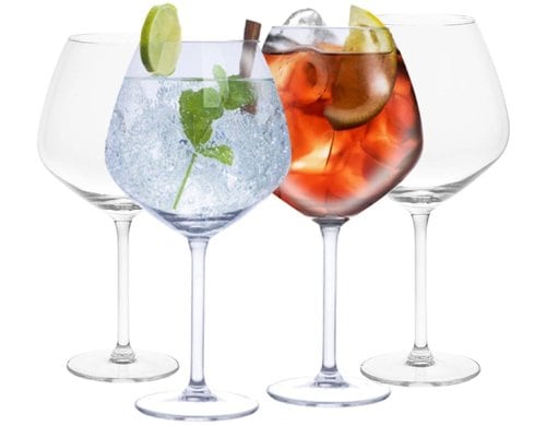 Alpina Gin Tonic Gläser, 4 Stück 730 ml, Glas, 11x22.5 cm (DxH)