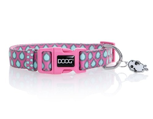 Doog Halsband L Luna pink / tear drop