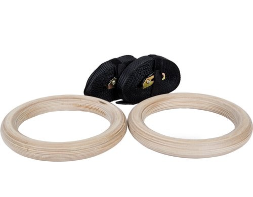 Fitcom Ringe / Turnringe Holz  inkl. Straps