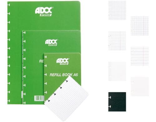 Adoc Ringheft Pap-Ex Ersatzblätter A4, 4 mm kariert, 72 Stk