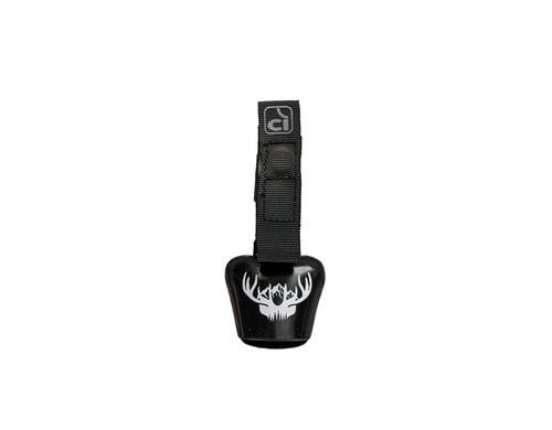 Incirca Glocke, COWBELL, schwarz mit Hirsch Glocke