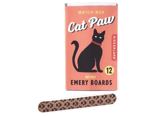 Kikkerland Cat Paw Match Box Emery Boards 12 Feilen im Pack