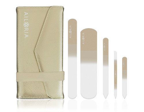 Ailoria Nagelfeilenset im Kunstlederetui Luxe Edition, Gold