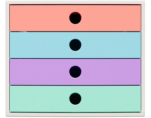 Exacompta Filibox A4+ Candy Tidy 4 Schubladen