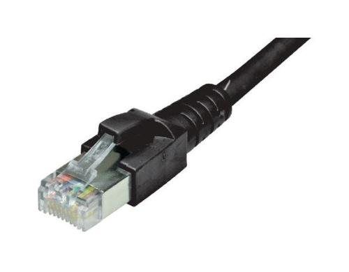 Dätwyler Patchkabel: S/FTP, 1.5m, schwarz Cat.6A, AWG26, 10Gbps, 500MHz