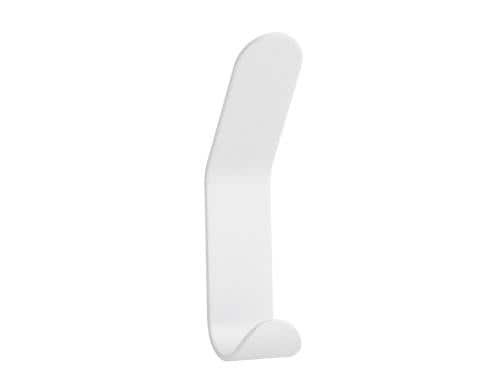 Zone Wandhaken doppel weiss Grösse: 3,5 x 2,5 x 11cm, Edelstahl