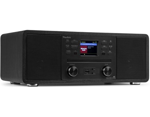 Audizio Avola BK DAB+/FM Radio mit BT u. CD, WLAN, schwarz