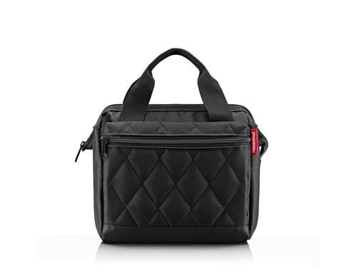 Reisenthel Schultertasche Allrounder cross rhombus black, 4 l, 22 x 24 x 13 cm