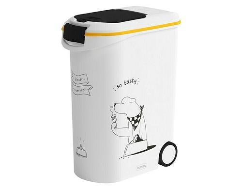 Curver Futtercontainer Hund 54l Dinner Is Served, mit Räder