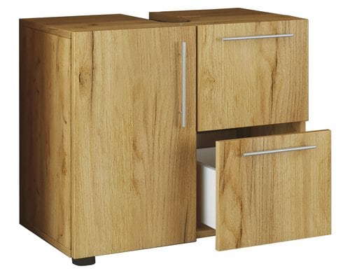 VCM Badzimmer Unterschrank Flandu Honig/Eiche