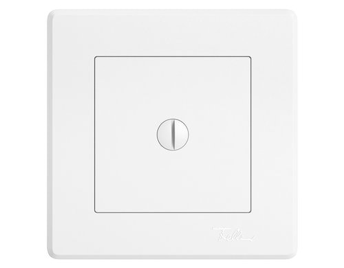 Feller EDIZIOliv Blindabdeckung,UP, weiss Komplettset mit Schraubdeckekl Snapfix