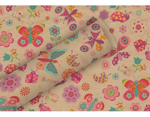 B+C Geschenkpapier by Nature Graspapier, Flying Friends