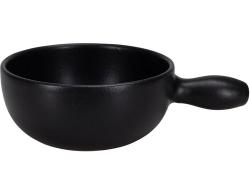 NOUVEL Käsefondue - Caquelon Nero, Terracotta schwarz-matt, Ø 22cm
