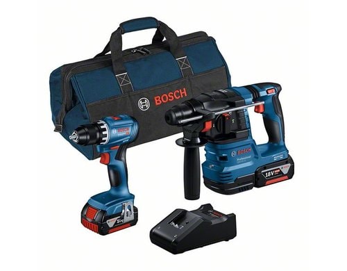 18V Profi Set GSR 18V-45+GBH 18V-22+2x4