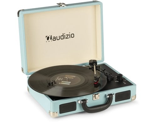 Audizio RP114BL Plattenspieler im Koffer, blau