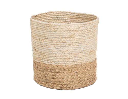 COCON Aufbewahrungskorb Mais und Wasserhyazinthe, 29x29x25cm