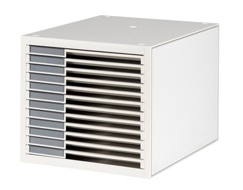 Styro Schubladenbox Styrokay Grösse 27 x 34.5 x 23.8 cm, 12 Schubladen