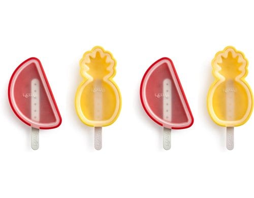 Lékué Glaceformen 4er Set Tropic Silikon, Bunt