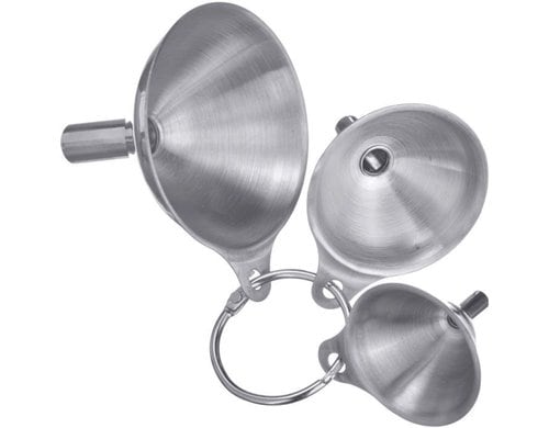 Westmark 3-tlg. Trichter-Set Mini, Edelstahl, D45, 55, 75mm