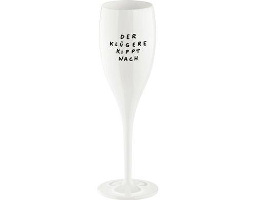 Koziol Sektglas Cheers Klügere cotton white, 100 ml