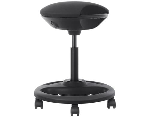 Songmics Arbeitshocker Destiny schwarz mit Fusskreuz, bis 110kg