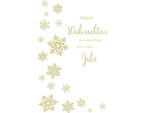 ABC Weihnachtskarte Frohe Weihnachten Format B6, 125x176mm, 1 Stück