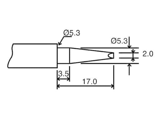 Velleman BITC10N4 Ersatzspitze für LAB1 und VTSSC40N