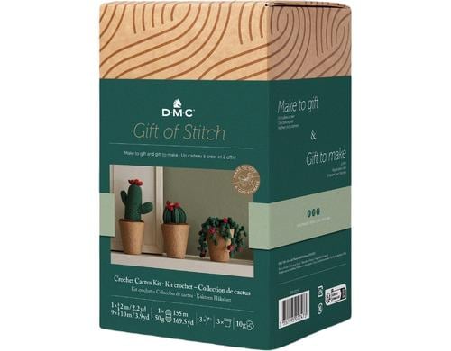 DMC Gift of Stich Häkel-Set Amigurumi Kaktus, 8 cm