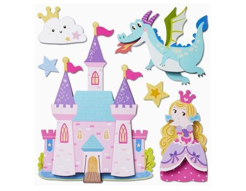 Hobbyfun XXL-Sticker 3D Prinzessin Bogen ca. 30 x 30 cm