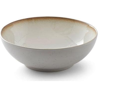 Bitz Salatschüssel 30cm creme/creme 1 Stück, D: 30cm, H: 10cm, Stoneware