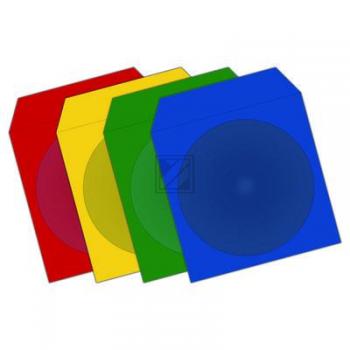 CD/DVD Papierhüllen farbig mit Sichtfenster 100 Stück CD/DVD Papierhüllen farbig mit Sichtfenster 100 Stück