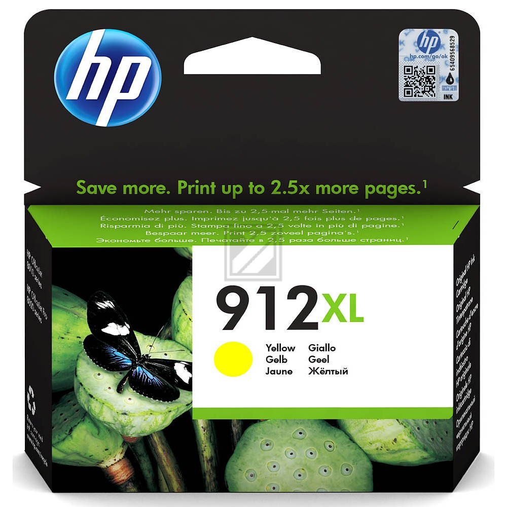 HP Tinte Nr. 912XL - Yellow (3YL83AE) Seitenkapazität ~ 825 Seiten