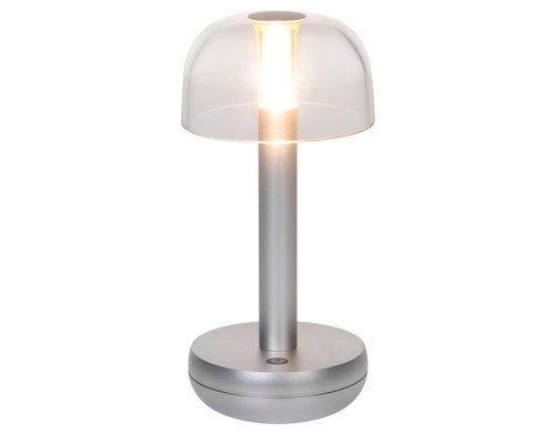 COCON Tischleuchte Mushroom silver F02723 D10.5XH29CM, 2500mAh