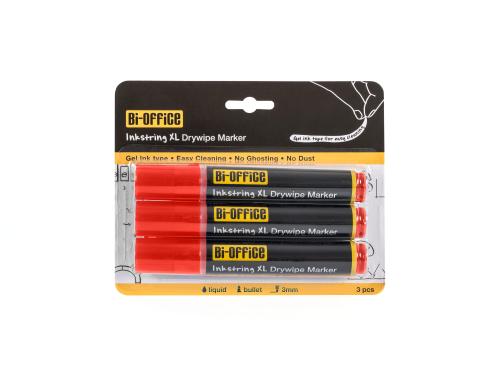 Bi-Office Whiteboardmarker Inkstring 3 Stk., rot