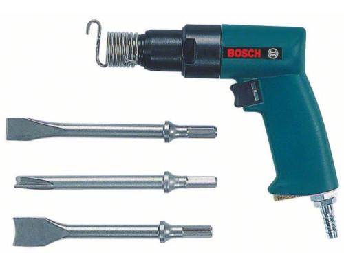 BOSCH Professional Druckluft-Meißelhammer mit Koffer und Meißel-Set