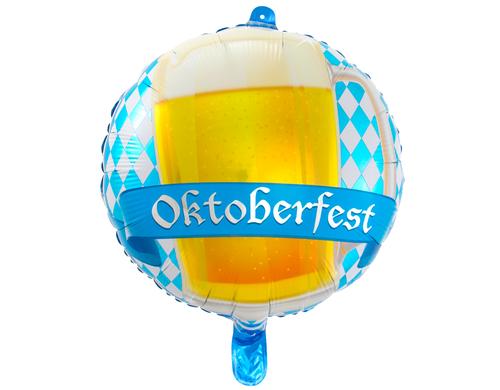 Folat Folienballon Masskrug Oktoberfest mehrfarbig, 43cm, rund