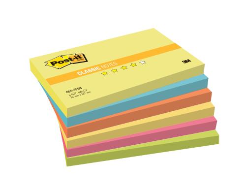 3M Post-it Haftnotiz Energy 127x76 6 Blocks à 100 Blatt, 76x76mm