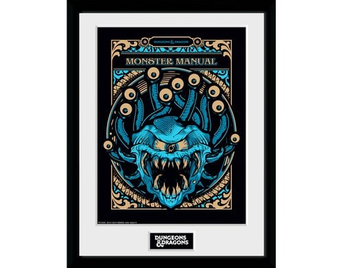 D&D Framed Print - Monster Manual 30cm x 40cm