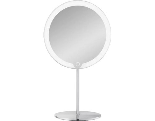 Blomus LED Kosmetikspiegel MODO Ohne Wandhalterung, Silber Matt