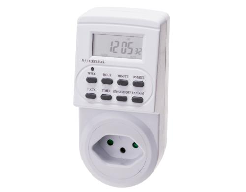 MaxHauri digitale Wochenzeitschaltuhr 7 Tage mit 8 Ein- / Auszeiten