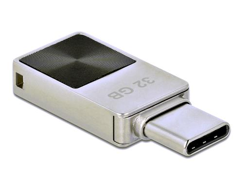 Delock Mini USB3.2 Gen1 USB-C Speicherstick 32GB, Metallgehäuse