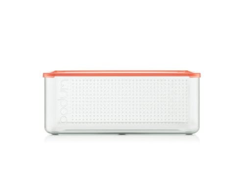Bodum Bistro Brotbox mit Kunststoffdeckel Bright Coral