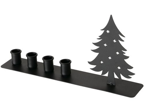 Boltze Kerzenleuchter Waldan Metall, 38x7x18.2cm